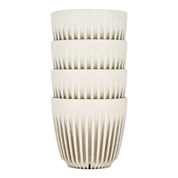 HuskeeCup 4 stk. pakke 6 oz Natural