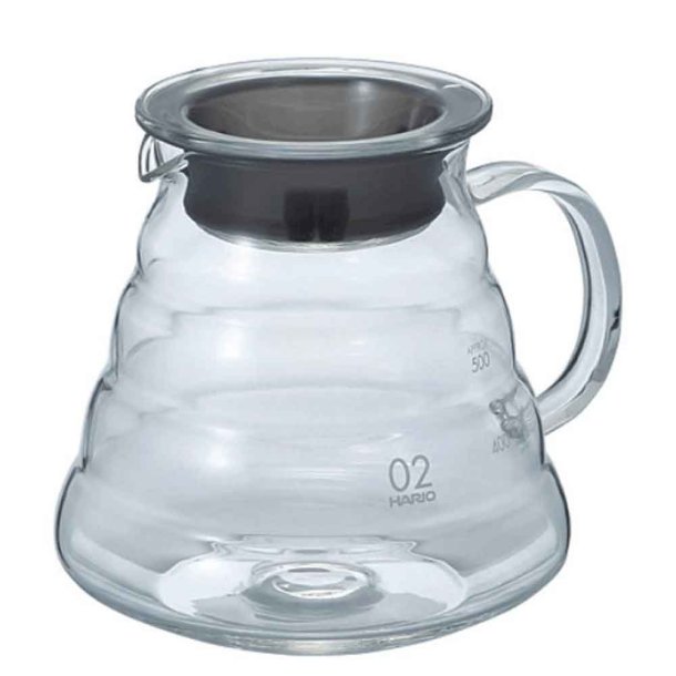 Hario V60 serveringskande i glas 600 ml.