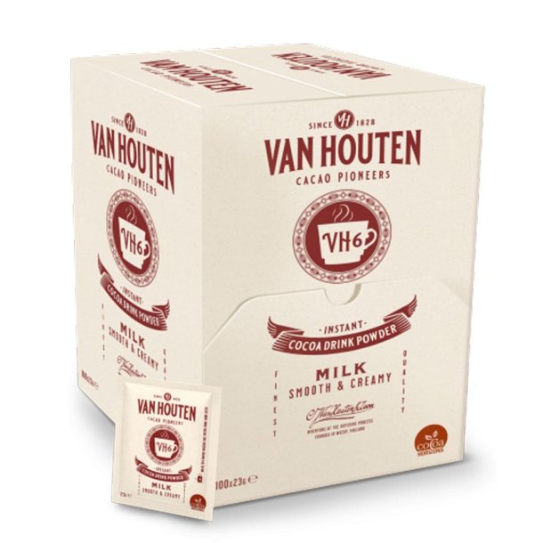 Van Houten displaybox kakao i breve (100 x 23 gram)